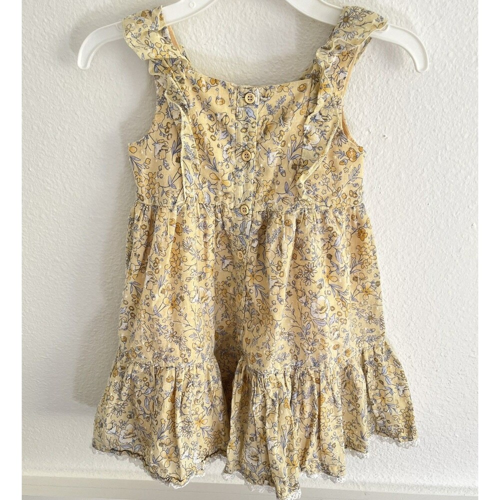 Catherine Malandrino Dress Girls 4T Floral Tiered  Eyelet Lace Summer Spring